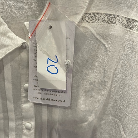 COPY - Band of the Free (Sold at Free People) cropped blouse, Size small, color… - Picture 9 of 10